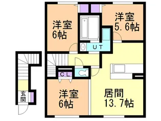 プレジール【2階】の間取り