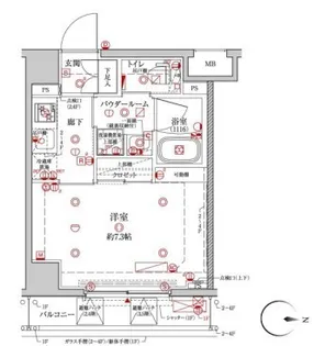 クレイシア森下ステーションサイト【1階】の間取り