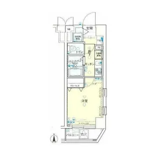 メインステージ恵比寿東(メインステージエビスヒガシ)【2階】の間取り