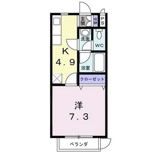 ソレアード小池原【2階】の間取り