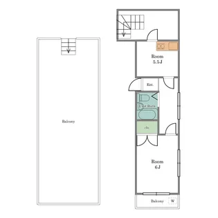 レジデンス西新宿【5階】の間取り