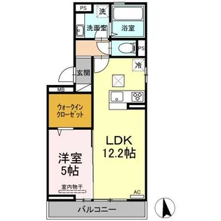 NAGISA A棟【1階】の間取り