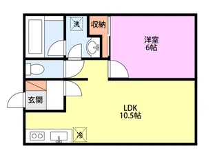 コーポSS II【2階】の間取り