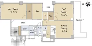 廻間公園南マンション【3階】の間取り