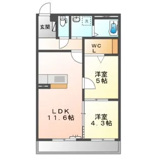 アイビス星ケ台【3階】の間取り