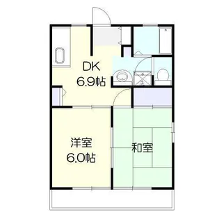 フレグランス綾A【2階】の間取り