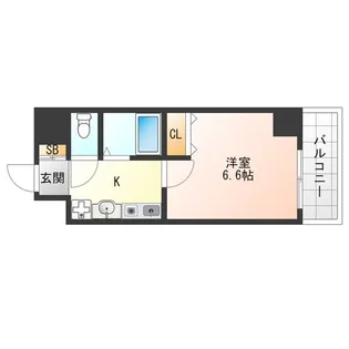 エスリード福島駅前【6階】の間取り