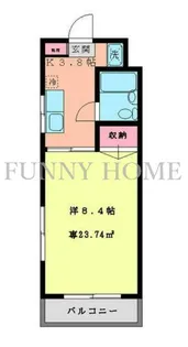 アドラブール世田谷【2階】の間取り