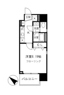 らく万築地ビル【4階】の間取り