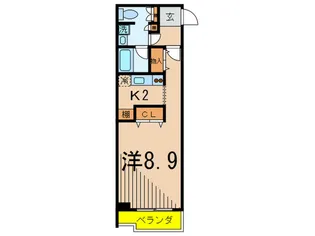 パシフィックコ-ト目黒南【2階】の間取り