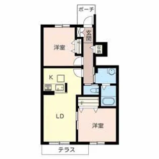 ソレイユ高浜【1階】の間取り