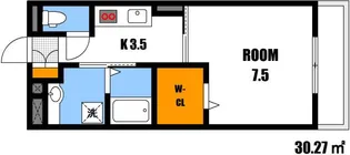 ル メルシェ【3階】の間取り