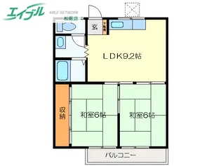 吉田コーポ【2階】の間取り