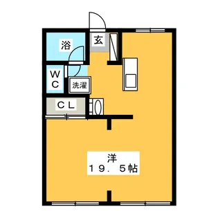 フォーブル圦下A棟【1階】の間取り