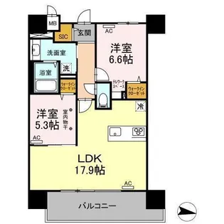 Park Avenue East【11階】の間取り