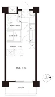 スタイリオ妙蓮寺【4階】の間取り
