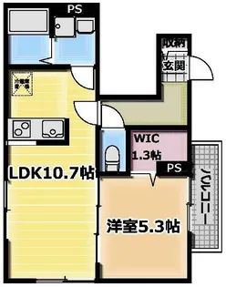 アリビオ五反野【3階】の間取り