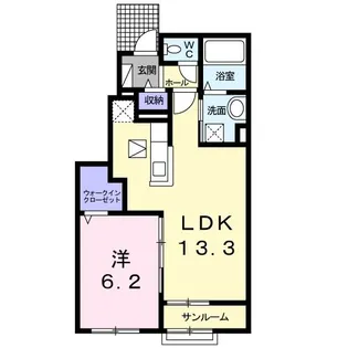 スウィート グレジデンスI【1階】の間取り