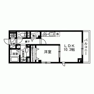 Skye Thira【3階】の間取り