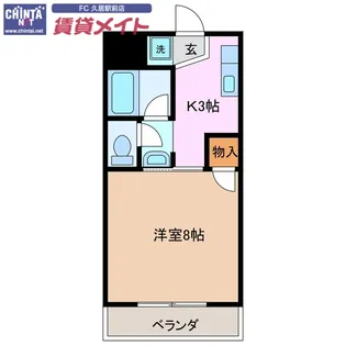 コーポK&R【3階】の間取り