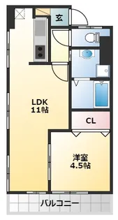 ラムール東二見【2階】の間取り