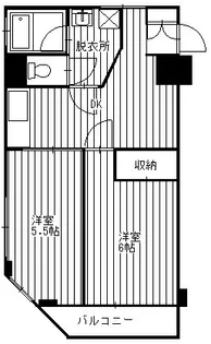 第一荻島ユニティビル【4階】の間取り