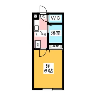 グラシア橋本【1階】の間取り