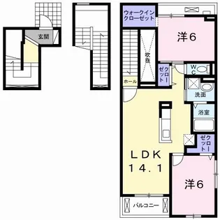 アメニティ コートII【3階】の間取り