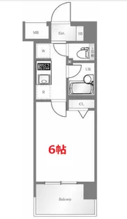 アーバイルスパシエ芝浦BAY-SIDE【4階】の間取り