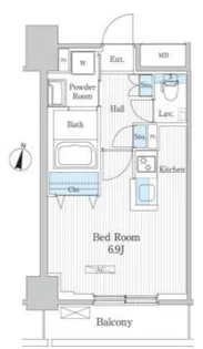 エトワール飯田橋【5階】の間取り