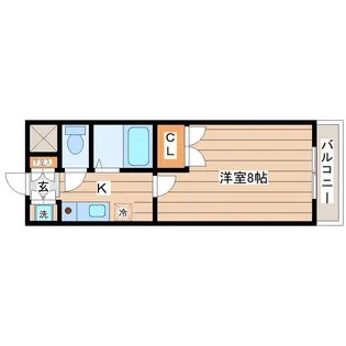 リエス小田原【2階】の間取り