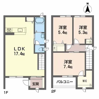 エターナルコート A棟の間取り