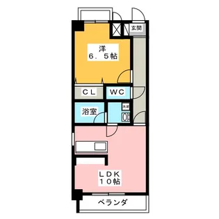 メゾンシーガルI【6階】の間取り