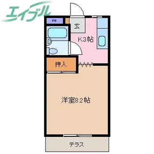 コープ寿I棟【1階】の間取り