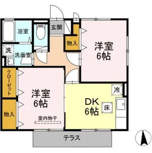 グランドパレス E【1階】の間取り