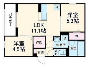アルスフィルド相模原【2階】の間取り