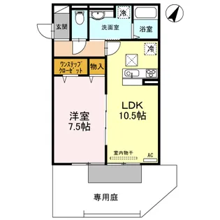 グランシャリオ3【1階】の間取り