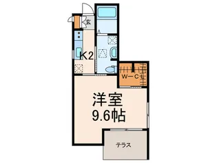 カッスルクーム【1階】の間取り