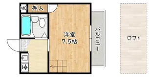 メゾンアミィー【2階】の間取り