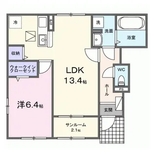 グランドール【1階】の間取り
