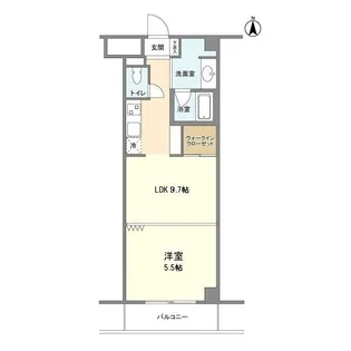 ラクラス麻布十番【2階】の間取り