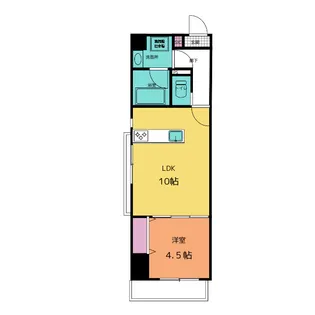 イーダッシュ中田【7階】の間取り