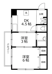 椿ビル【4階】の間取り
