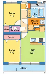 アーベイン末広【5階】の間取り