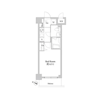 ドゥーエ新川崎【4階】の間取り