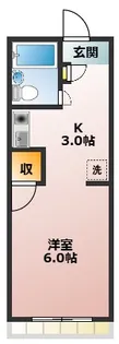 グリーンパーク飛鳥【2階】の間取り