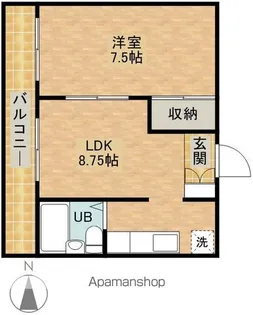 A-Life葵東【4階】の間取り
