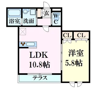 ソレイユ・メゾン【1階】の間取り