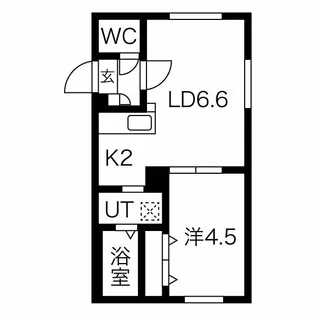 コローレS.W宮の沢【1階】の間取り