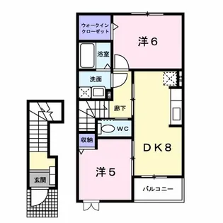 ボニート石井A【2階】の間取り